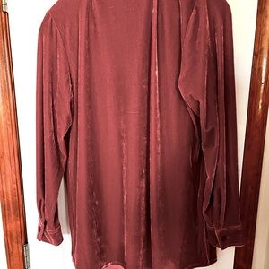 Elegant Burgundy Women's Top